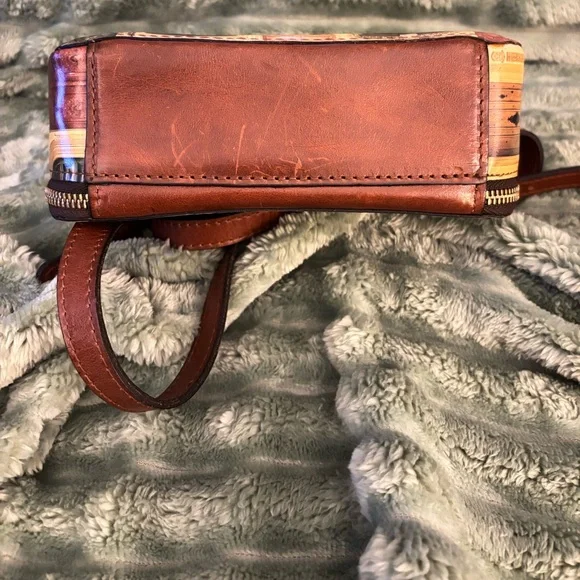 PATRICIA NASH RIMINI DOUBLE ZIP BOX SMALL LEATHER CROSSBODY - Picture 8 of 15